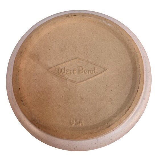 West Bend USA Ceramic Crock Been Pot Kitchen Storage Jar With Lid Retro Kitchen - Picture 4 of 8